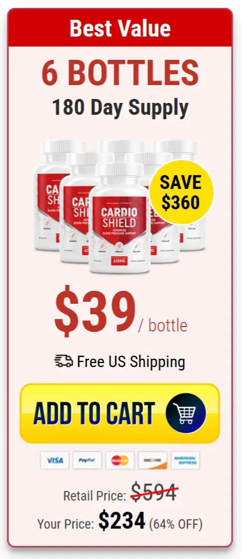 Cardio Shield price 6 bottle